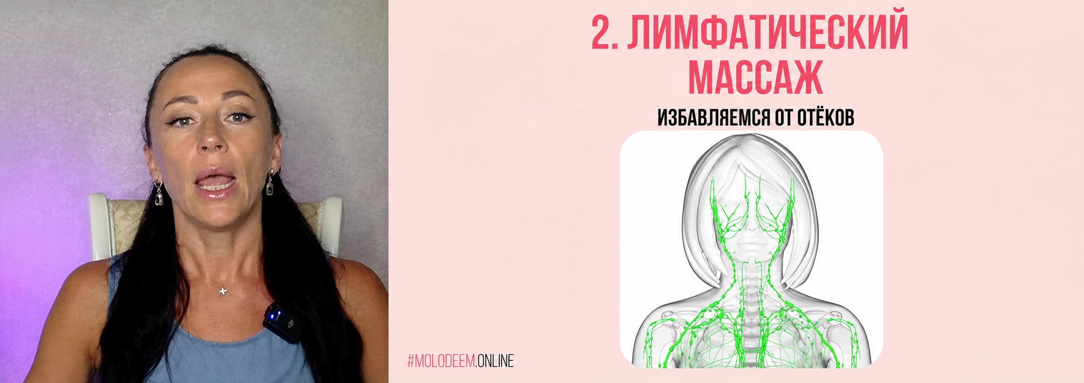 Иллюстрация лимфодренажа и работы с лимфотоком